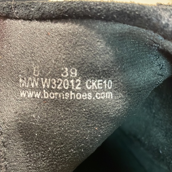 Born Thora Fringe Genuine Suede Ankle Bootie - Black - Picture 12 of 14